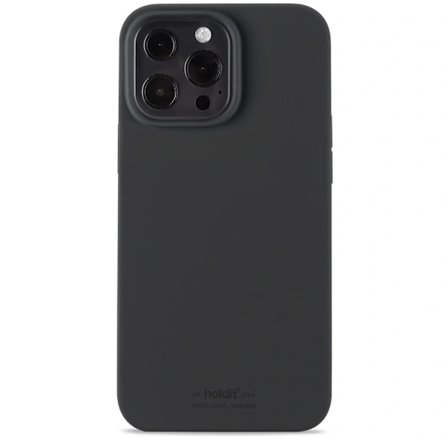 holdit iPhone 13 Pro Max - Mobilcover i silikone - Sort Black Sort