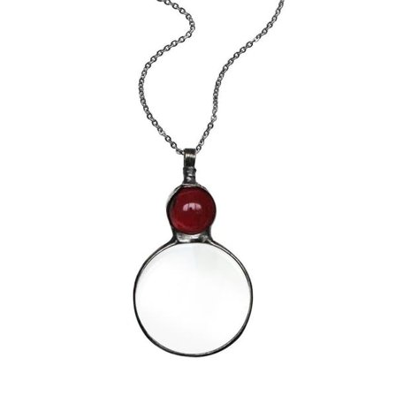 Overdrevet 10x forstørrelsesglass hengt halskjede personlig