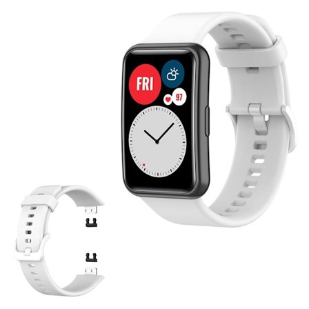 Huawei Watch Fit silicone watch band - White