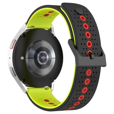 20mm Universal viileä värillinen tyyli silikoni ranneke - Musta / Vihreä / Punainen Green