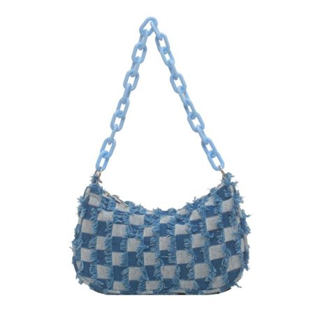 Enkel axelväska för kvinnor Moderiktig Enkel Bekväm texturerad dam Kvinnlig axelväska under armarna