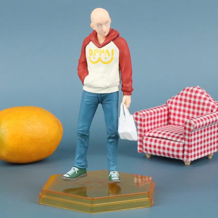 1st 18 Cm One Punch Man Saitama Hoodie Action Figure Collection