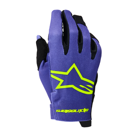 Rękawice MX Alpinestars Radar Młodzieżowy Fioletowy/Żółty S