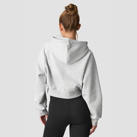 ICANIWILL Everyday Cropped Hoodie Grå