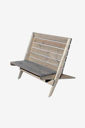 Hillerstorp - Stol Granny Double Pine Oiled - Grå - Havelænestole - Fra Homeroom