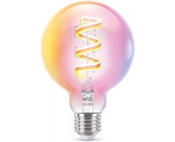 WIZ Wi-Fi RGB 40W G95 E27 - Smart filamentlampa med anpassningsbart ljus