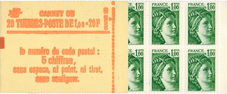 Frankrig 1977-1978 - Frimærkehæfte YT 1973-C1 - Postfrisk