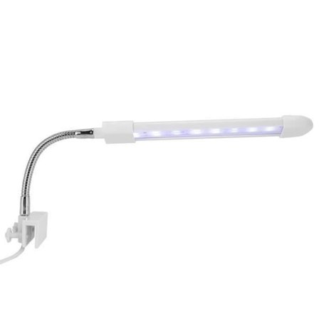 Vvikizy Akvaariolamppu Akvaario Clip Valo Lemmikkilamppu Valaistus ZY-20Q Kaksirivinen Sininen ja Valkoinen - Eurooppalainen Standardi