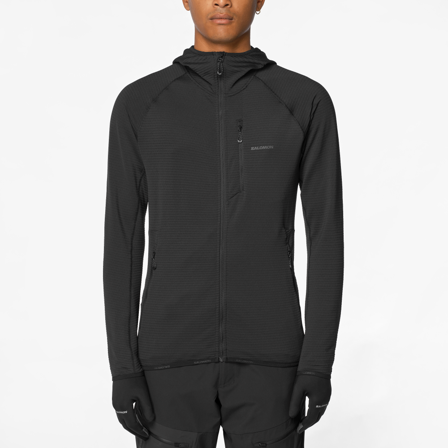 Salomon - couche intermédiaire pour homme Sntial Lightwarm Hd M - Deep Black - S