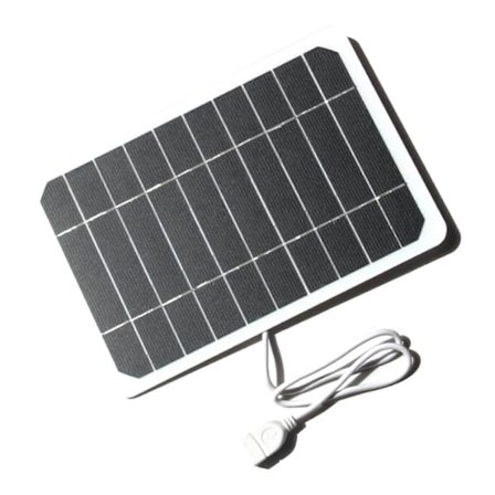 5W 5V Lille Solpanel med USB DIY Monokrystallinsk Silicium Solcelle Vandtæt Camping Bærbar Strøm Solpanel til Powerbank Mobiltelefon