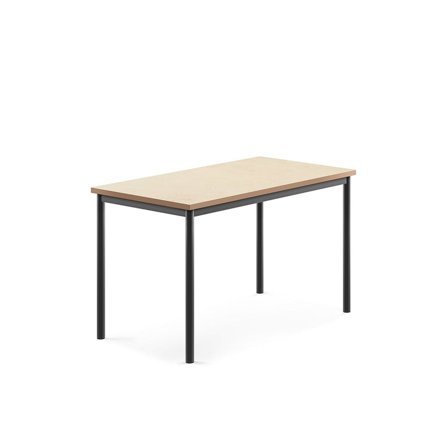 Desk SONITUS, 1200x700x720 mm, beige linoleum, anthracite