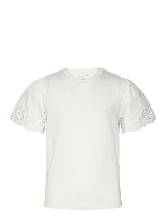 Vmemily Ss O-Neck Top Jrs Girl Noos White Vero Moda Girl