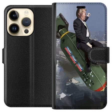 Kompatibelt Plånboksfodral till Apple iPhone 15 Pro Trump på bomb