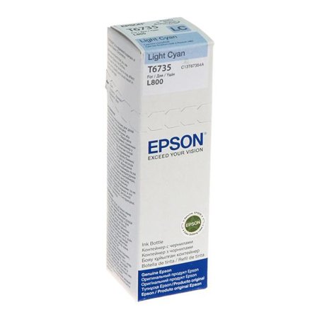 Epson T6735 - lys cyan - original - blekkrefill