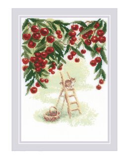 Broderikit Billede Kirsebærtræ - Riolis