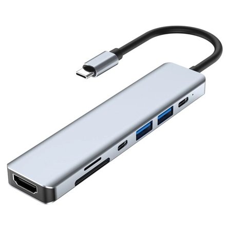 7-i-1 udvidelsesdock, Type-C netværksport, USB multi-port udvidelsesdock