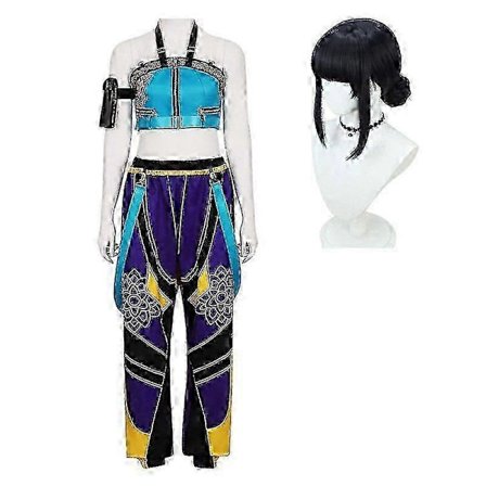 Naisten Zoey K-pop Anime Cosplay -asu peruukilla [YDE]