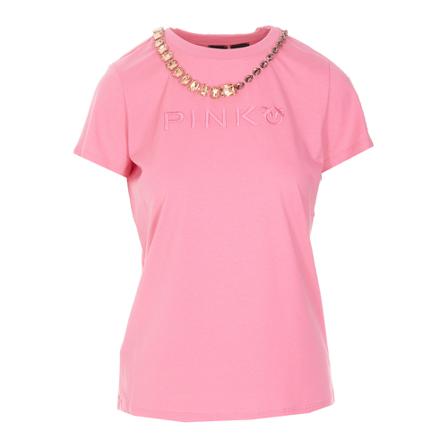 Pinko Logo T-shirt Pink, Dame T-shirts