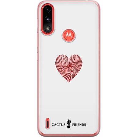 Yhteensopiva Puhelinkuori Motorola Motorola Moto E7 Power Cactus and Friends - Fingerprint Love