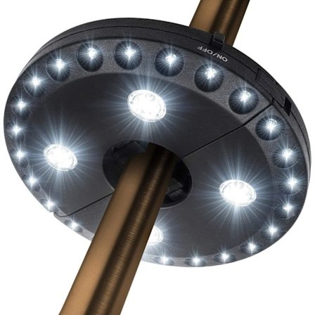Parasolljus 3 Ljusstyrkor Sladdlös 28 LED-lampor-4 x AA Batteridriven