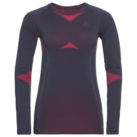 Odlo Women's Performance Evolution Warm Long-Sleeve Base Layer Top Women base layer tops Pink XL