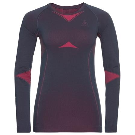Odlo Women's Performance Evolution Warm Long-Sleeve Base Layer Top Women base layer tops Pink M