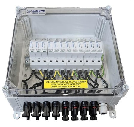 Elrond ÅSKPKT SOL 5 Plastkapsling med solcellskydd, för 4 strängar, Elfördelning & strömförsörjning