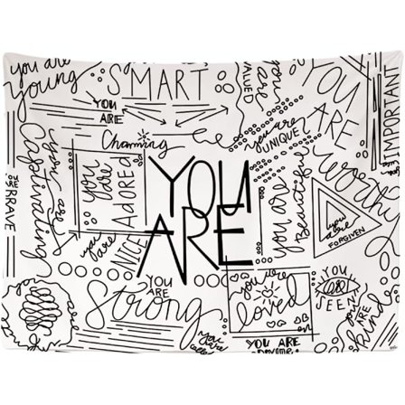 200x150 cm Positivt tänkande Zen Självgodhet - Väggbonad -