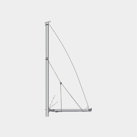 Lazy jacks / lazyjacksystem Seldén 2-Leg Lazy Jack, til bomprofiler 200/117 - 300/155, passer master op til 12 meter