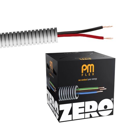 PM FLEX RQUB ZERO Kabel forhåndslagt, 100 m, 2 x 0,75 mm², Stikkontakter & kabler
