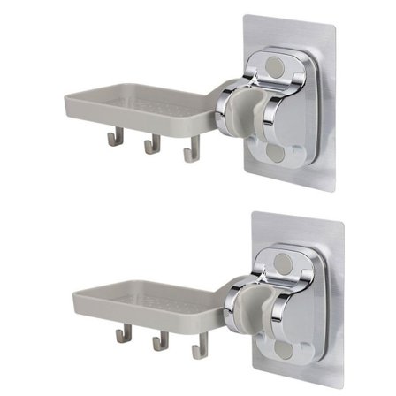 Duschhuvud Hållare Badrum Skjutstång Hylla 2ST