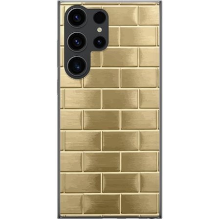Mobilskal till Samsung Galaxy S24 Ultra med Gyllene Murstenar