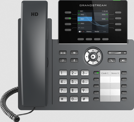 GRANDSTREAM Ip Phone Black 8 Lines Tft