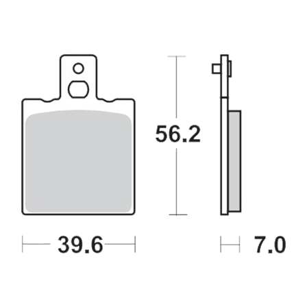 Bremsbeläge Hinten Moto-Master RoadPro Sinter - Ducati 650 Indiana Custom 1986-1988