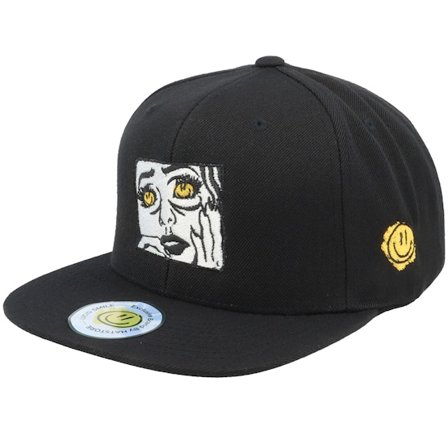 Lucid Smile - Black snapback Czapka Z Daszkiem - Smile Eyes Black/Black Snapback @ Hatstore