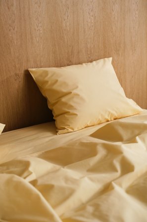 Jotex - Percale Putevar - Økologisk Smørgul - ZACK - Kjøp Putevar hos Jotex