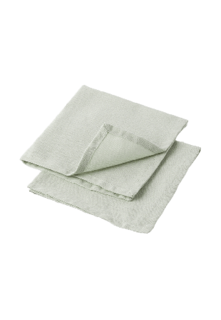 Åhléns Home Bomullsservett MIKA, 2-pack Bordstextil Grön ONESIZE