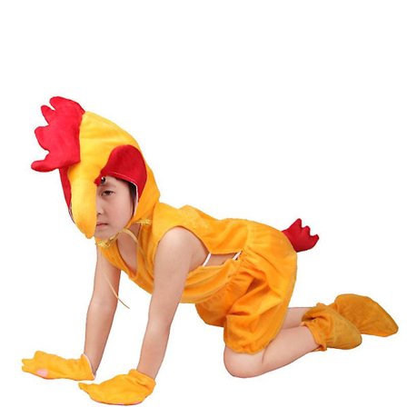 Tupp-barn Set Performance Dräkt Kostymfest Halloween Scen Drama Barnens dag