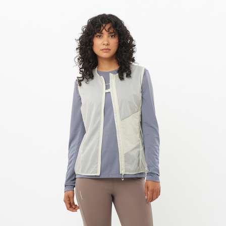 Salomon - Chalecos Prendas Sense Aero Wind Vest W - Icicle