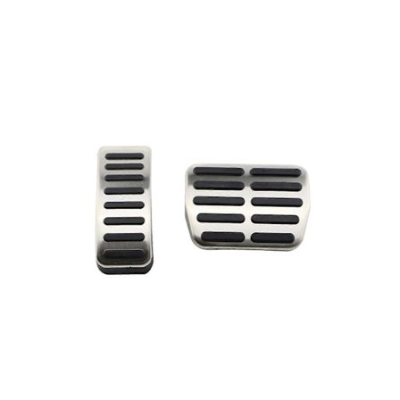 Poljinpinnat A3:een, ruostumatonta terästä, automaattipolkimet, kaasun, jarrun ja jalkatuen poljinpinnat (AT)