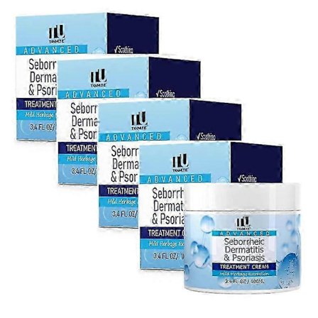 1-5x Creme mod seboroisk dermatitis, anti-svampe shampoo, hovedbundsbehandling mod psoriasis, follikulitis, tør hovedbund, anti-kløe, lindrende