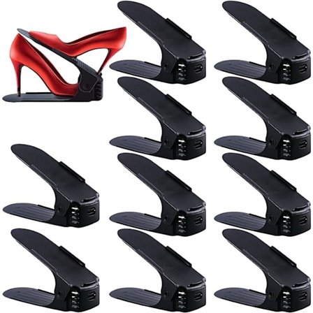 10-pakks justerbar skohylle, stablesko, skooppbevaring, plass