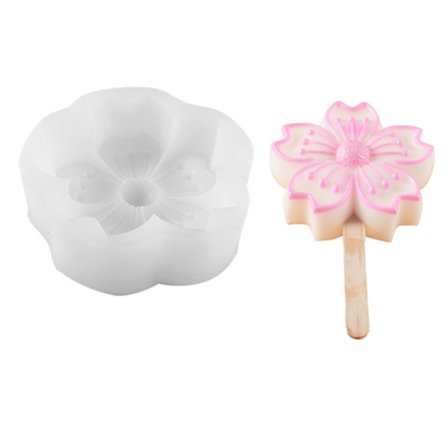 Jäätelömuotit Silikonijää Pop-muottiin Jäätelökone Jäätelötarjotin Silikonimateriaali juhliin Keittiö DIY Käsintehty
