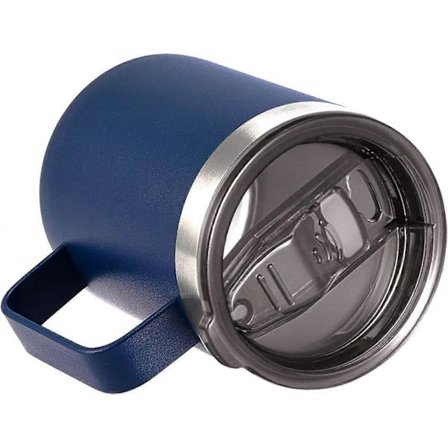 12oz Rustfri Stål Isoleret Kaffekrus Dobbeltvægget Vakuum Rejsekrus, Tumbler Kop med Skyde Låg, Navy