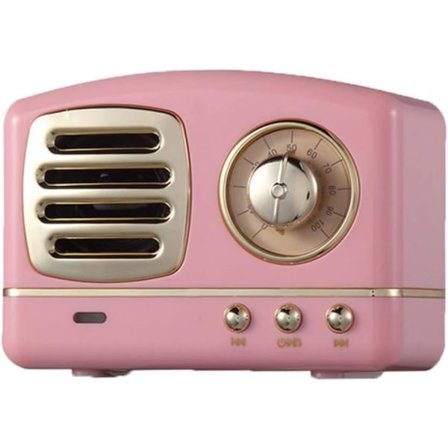 IC Retro Trådlös Bluetooth-högtalare med FM-radio, liten