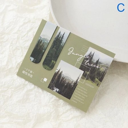 2 st Bokmärken med Magnet C