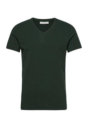Lincoln V-Neck T-Shirt T-shirts Short-sleeved Grønn Casual Friday