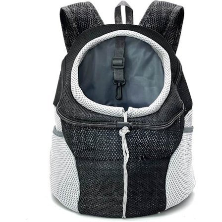 Hunde bæremeis, komfortabel hund foran ryggsekk kjæledyr valp bæremeis reisepakke med pustende hode ut design og polstret skulder for å gå sykling 