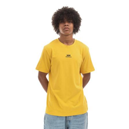 Helly Hansen, Koszulka męska Helly Hansen Yu Patch T-shirt 53391 340 Żółty, Mężczyzna, Rozmiar: L