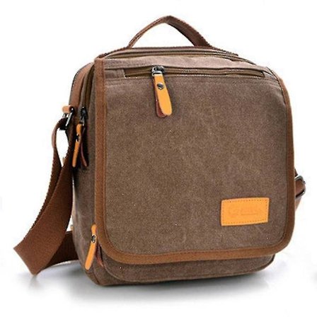 Canvas Skulderbag for Menn Casual Menn Bag